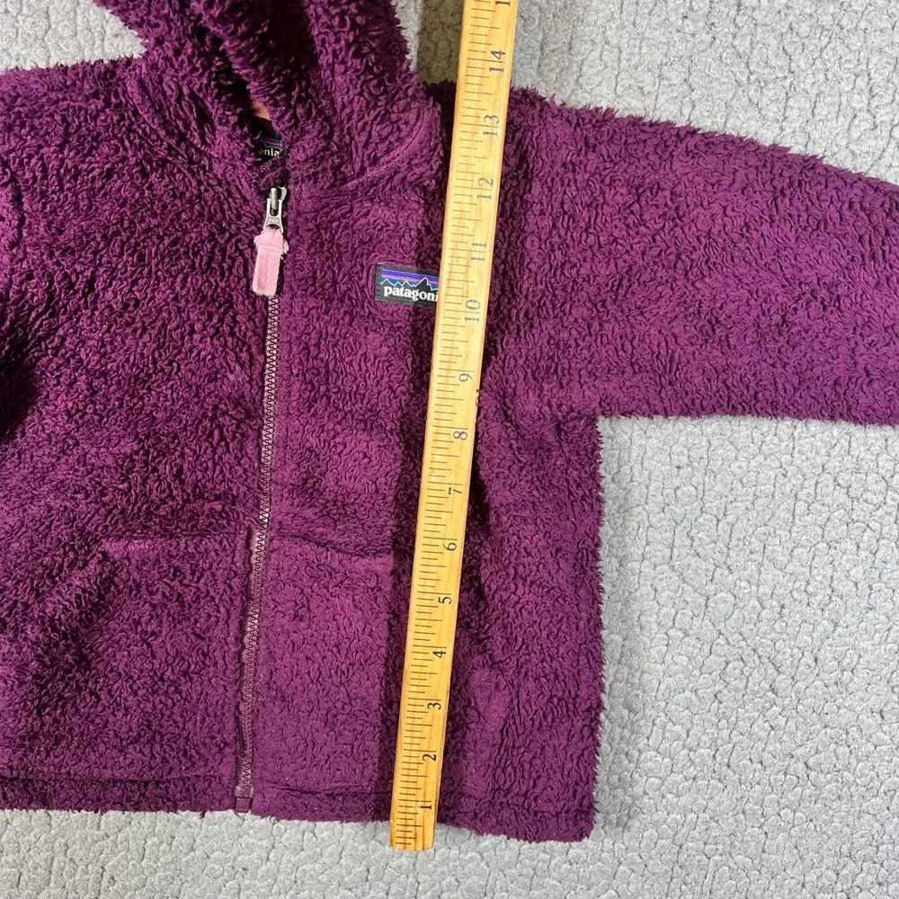 Patagonia Baby Furry Friends Hooded Fleece Jacket Purple Bear Ears‎ 12-18M 60155